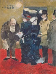 Entrée au restaurant, 1879